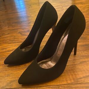 Black Suede high heels